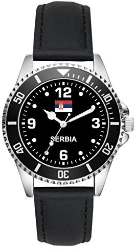 KIESENBERG Serbien Serbia Serbe Geschenk Artikel Idee Fan Uhr L-6335