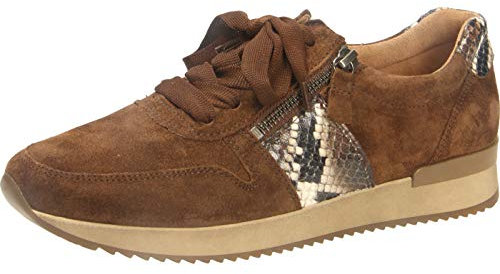 Gabor Damen Jollys 33.420. Sneaker, Braun (Whisky Kombi 18)