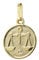 NKlaus Waage Sternzeichen 333 8 Karat Gelbgold 12mm Kettenanhänger Horoskop Zodiak 9131