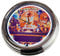 Neon Uhr Flipper Indianer Jones Stern 2008 Wanduhr Deko-Uhr Leuchtuhr USA 50's Style Retro Neonuhr Esszimmer Küche Wohnzimmer Büro (Weiß)