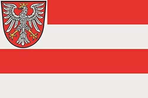 U24 Aufkleber Freie Stadt Frankfurt Flagge Fahne 8 x 5 cm Autoaufkleber Sticker