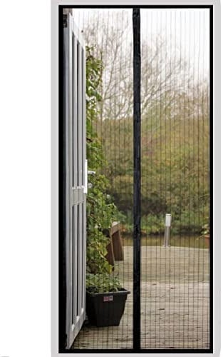 Magnetic Screen Door,Mesh Curtain Magnetic Fly Screen Door,Magnetic Top-to-Bottom Seal Snaps Shuts Automatically,Easy to Install for Kitchen Bedroom (80x200CM)