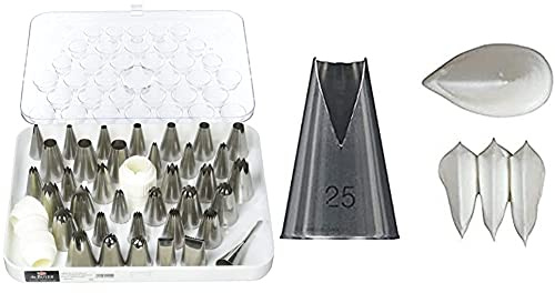 DE BUYER -2114.10 -coffrets 35 douilles inox+adaptateurs & 2115.25N -douille st honore inox ø 11