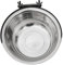 VILLCASE Dog Feeding Bowls, 250ml Hanging Pet Water Bowls Stainless Steel Food Bowls Anti-overturning Dog Cage Bowl with Bolt Holder for Pet Dogs Cats Birds, Silver