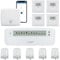 Homematic IP Motorische Fußbodenheizungssteuerung für 4 Räume. Smart Home Set: Access Point, 4 Funk Wandthermostate, 5 Stellantriebe und 1 Fußbodenheizungsaktor. Mit App und Alexa kompatibel.