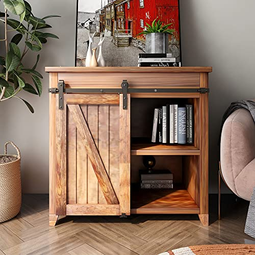 BONIKLUBA 5FT/153cm Mini Binario Porta Scorrevole per Porta TV ad anta Singola Armadio Guardaroba Piccolo (Senza anta Dell'armadio)