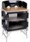 BRUNNER 0422091N.C06 Meuble de Cuisine de Camping Compact Peu encombrant idéal pour Van et Minibus Azabache Cube avec Plateau en Bambou