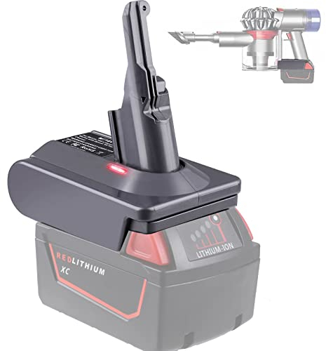 BTRUI per Dyson V8 Batteria Adattatore, per Milwaukee M18 18V Batteria, Si converte in per Dyson V8 aspirapolvere Adattatore Animal Fluffy Motorhead (Adattatore MIL18V8)