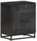 vidaXL Akazienholz Mangoholz Massiv Nachttisch Nachtschrank Nachtkonsole Nachtkommode Schlafzimmer Kommode Schrank Schwarz 40x30x50cm