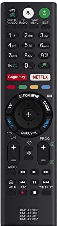 AULCMEET RMF-TX300E RMF-TX200E RMF-TX201E RMF-TX200A Sprach Fernbedienung Ersetzen Passend für Sony TV KD-65XE8588 KD-65XE8599 KD-65XE8577 KD-55XE8599 KD-65XE9005 KD-55XE8396 KD-55XE8505 KD-43XD8077