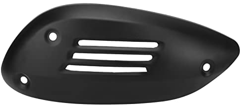 Motorrad-Auspuff-Hitzeschild, Universal-Auspuff-Hitzeschutz-Schalldämpfer-Hitzeschild-Schutz-Ersatz VESPA GTS 125 250 300 GTV 2013-2021(Schwarz)