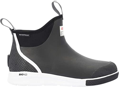 Xtratuf Men's 6 Inch Sport Ankle Deck Boot, Black, Size 10