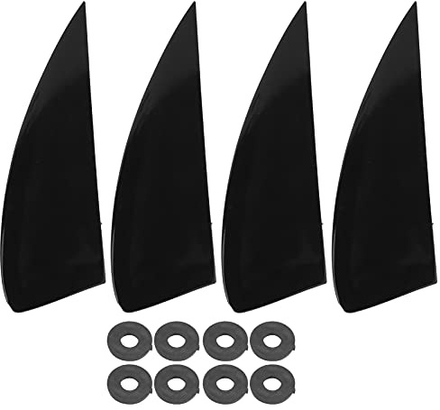 TOTITOM Surfing Watershed Fin, 4-teiliges Surfbrett-Finnen-Set Kunststoff-Surf-Finnen zubehör surfen Für Langes Brett, Paddelbrett, Surfbrett-Schwanz Für Langes Brett, Surfbrett, Paddleboard
