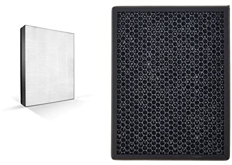 Philips FY1410/30 NanoProtect Filter für Luftreiniger series 1000 & NanoProtect Filter Active Carbon FY2420/30 Für Luftreiniger AC2882, AC2885, AC2887, A2889, AC2892, Series 3000 & 3000i Schwarz