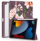 OKP for iPad 9th/ 8th/ 7th Generation Case (2021/2020/2019), iPad 10.2 inch Cases with Trifold Stand, Slim ipad 9/8/7 th gen Cover with Pencil Holder for Women Men, Clear PC Back Shell, Amaryllis