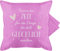 Kissenbezug - Statement Kissen mit Sprüchen - Nimm dir Zeit für die Dinge, die dich glücklich machen - weiß - 50 x 50 cm - Pink - dinge bedruckte+kissen+mit+spruch spruch zu sein kuschelkissen