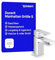 Duravit Manhattan Waschtischarmatur, Größe S (Auslauf Höhe 76 mm), wassersparende Waschbecken Armatur (MinusFlow), Wasserhahn Bad mit Zugstangen-Ablaufgarnitur, Armatur Waschbecken, Chrom