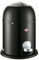 WESCO Mini Master Poubelle de salle de bain, de couleur noir mat, tôle d'acier revêtue par pulvérisation, volume 6 litres, insert en plastique, pédale