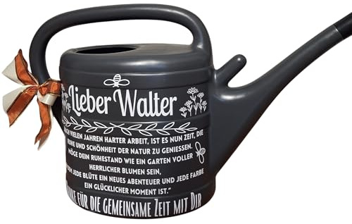 Rente personalisiertes Abschiedsgeschenk der Kollegen, Geschenk zum Renteneintritt, Geschenkidee zum Ruhestand, Rentnergeschenk Gießkanne