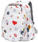 Dickly Tennis-Rucksack, Tennisschlägertasche mit Schuhfach, Mehrzweck-Badminton-Rucksack mit verstellbarem Riemen und großer Kapazität, Weiß