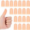 JJUNW 20 Stück Fingerlinge Silikon, Fingerschutz Finger Gel Fingerlinge Daumenschutz Fingerkuppenschutz Silikon Fingerkappen für Fingerknacken Handekzem Fingerarthritis