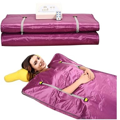 Tragbare Saunabox, Saunazelt, Ferninfrarot-Saunadecke for Zuhause, SPA, 2 Zonen, Gewichtsverlust, gewichtete Saunadecke, Körpertherapie for Fitness-Entgiftung für Fitnessstudio, Pilates, Garage, Whirl