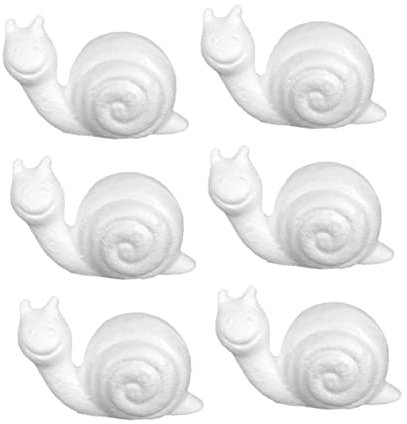 ULDIGI 6stücke Teiliges DIY Bastelset Schnecken Aus Schaumstoff Kreatives Kinderhandwerk Zum Bemalen Kindergarten Spielzeug Für Jungen Und Mädchen Für Preschool Und Weihnachtsdeko