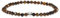 LAKADA Echtes Tigerauge Edelstein Armband mit facettierten 4mm Perlen und Edelstahlherz Heilstein Schutzstein Edelsteinarmband Glücksbringer Talisman Geschenk (Tigerauge, 18CM, S)