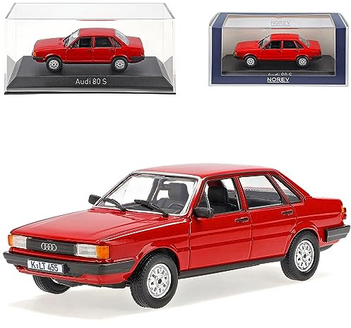 Norev A*U*D*I 80 S B2 Limousine Rot 2. Generation 1978-1986 1/43 Modell Auto
