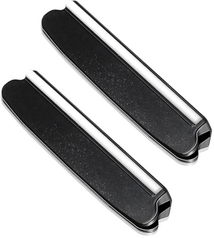 VZU 2 Stück Schleifhilfe Set, 15 Grad Schärfhilfe Winkelhalter, Schleifhilfe Messer, Manuelles Messerschärfer Winkel Halter Für Schärfen für Schleifstein Anfänger (Schwarz)