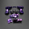 Set completo di pulsanti di comando per paraurti Dpad RT LT RB LB ABXY ON Off Button Kit di ricambio per controller Xbox One Slim Xbox One S (viola cromato)