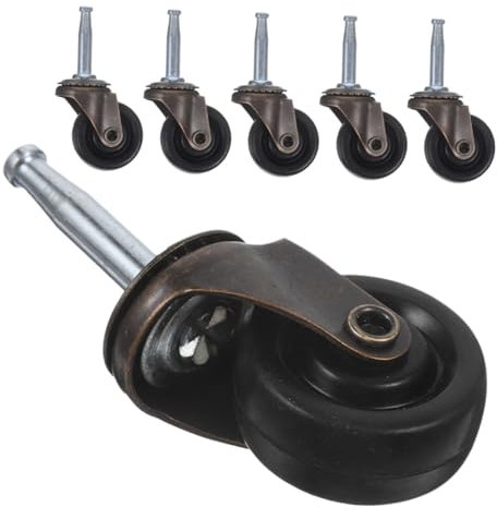 STOBOK 6stücke Lenkrollen Aus Gummi Mit Vorbau Ersatzräder Für Kinderwagen Stuhlrollen Bürostühle Kleine Lenkrollen Für Möbelstücke