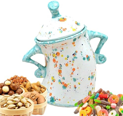 Attitude Jar With Lid, Sassy Fun Canister With Attitude Storage Jars, Kitchen Plas-tic Airtight Storage Containers, Cute Funky Mugs,Stylish Teapot For Coffee, Tea, Sugar, Spices, Etc. Desktop Ornament