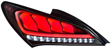 DACOLWZING Rücklicht kompatibel mit Hyundai Genesis Coupe 2009-2013 Rücklicht Tagfahrlicht Nebelschlussleuchte Bremslicht Blinker