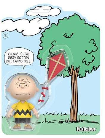 Super7 Peanuts Reaktionsfiguren - Charlie Brown und der Drachenfressende Baum (Comic Panel) Actionfigur