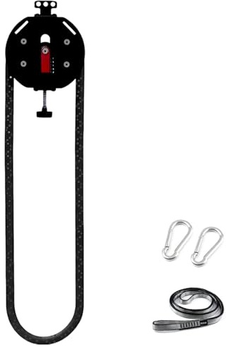 Sunseota Endless Rope Trainer, Q Rope Endless Rope Trainer, Sistemas di Pulegge A Cavo, con Resistenza Regolabile, per Allenamento Completo del Corpo E Allenamento Della Forza Red