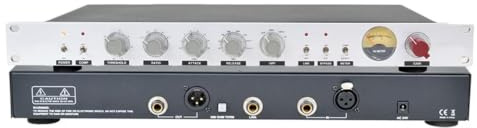 Single-channel Audio Compressor Limiter, Mixing Dynamic Processor, With Threshold, Ratio, Attack, Release Controls, 1u Rack-mount, For Recording, Home Studio