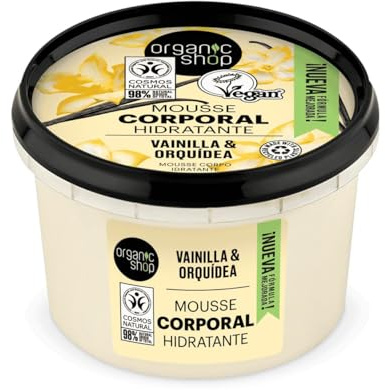 Organic Shop Körpermousse Bio-Vanille & Orchidee, 250 ml