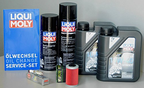 MotorFunSports Wartungs Set KTM 125 Duke Öl Ölfilter Zündkerze Kette Inspektion Service