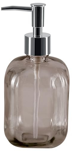 Spirella Seifenspender Carlos Glas Flüssigseifen-Spender 500ml Braun