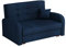 Mirjan24 Schlafsofa Viva Gold II mit Bettkasten, 2 Sitzer Polstersofa mit Schlaffunktion inkl. Kissen, Sofa, Sofagarnitur, Bettsofa, Wohnlandschaft, Farbauswahl (Kronos 09)