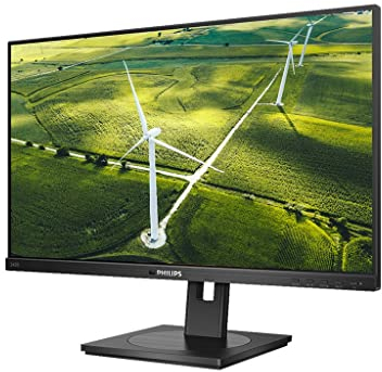 PHILIPS 242B1G - 24 Zoll FHD Green Monitor, höhenverstellbar (1920x1080, 75 Hz, VGA, DVI, HDMI, DisplayPort, USB Hub) schwarz