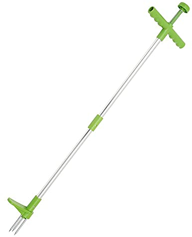 NSGJUYT Standing Plant Root Remover,Weed Puller Tool Garden Stand Up Weeder with Claws for Dandelion, Steel Twist Hand Weed Root Pulling Tool and Grabber, Picker with 39 Long Handle