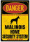 Malinois Belgian Mali Plaque de porte avec système de sécurité pour chien