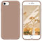 DUEDUE Coque pour iPhone 7/8/SE, Silicone Militaire Antichoc, Doublure Coque de Téléphone Protection Ecran Intégrale,Toucher Confortable Anti Rayures Etui pour iPhone 7/8/SE,Marron