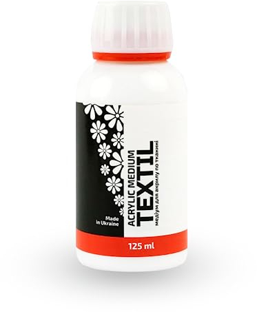 Acrylbinder Pouring Medium Hilfsmittel für Textilfarbe 125 ml matt Universalverdünnung Pouring Acrylfarben Stoffmalfarben Textilmedium