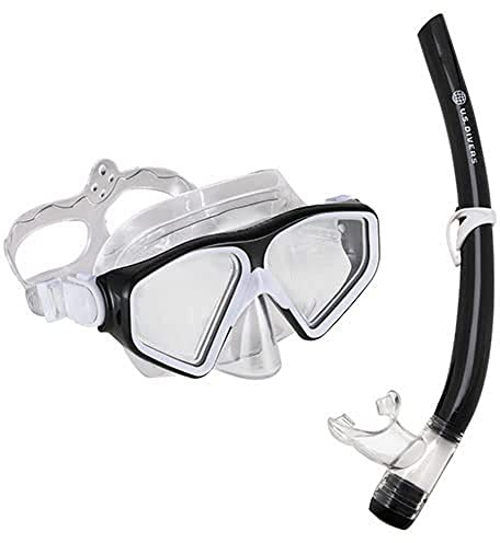 US.Divers Set DORADO II JR | Kit de Plongée, Masque, Palmes et Tuba pour Enfant 6+, vision panoramique à 180°, Garçon Fille, Protection UV, Verres Anti-buée Anti-fuite, Randonnée Aquatique Snorkeling