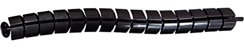 Cable Tidy Spine 75cm Length - Organise wires and cables to create a cleaner look in your home (Black)