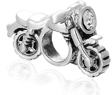 Krieg Motorrad Anhänger 925 Sterling Silber Charms Beads Fit Frauen Armbänder Halsketten Für Tochter Frau Geburtstagsgeschenke DIY Schmuckherstellung