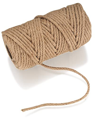 Cuerda Sisal, 6mmx50m Cuerda de Sisal para Gatos, Cuerda de Yute, Cuerda Cañamo, Rollo de Corde Yute, Corda Juta Naturale, Corda per Embalaje Regalos Manualidades Jardinería Decoración